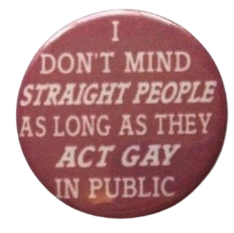 png badge of feeling okay with straight people as long as they're gay as a divider